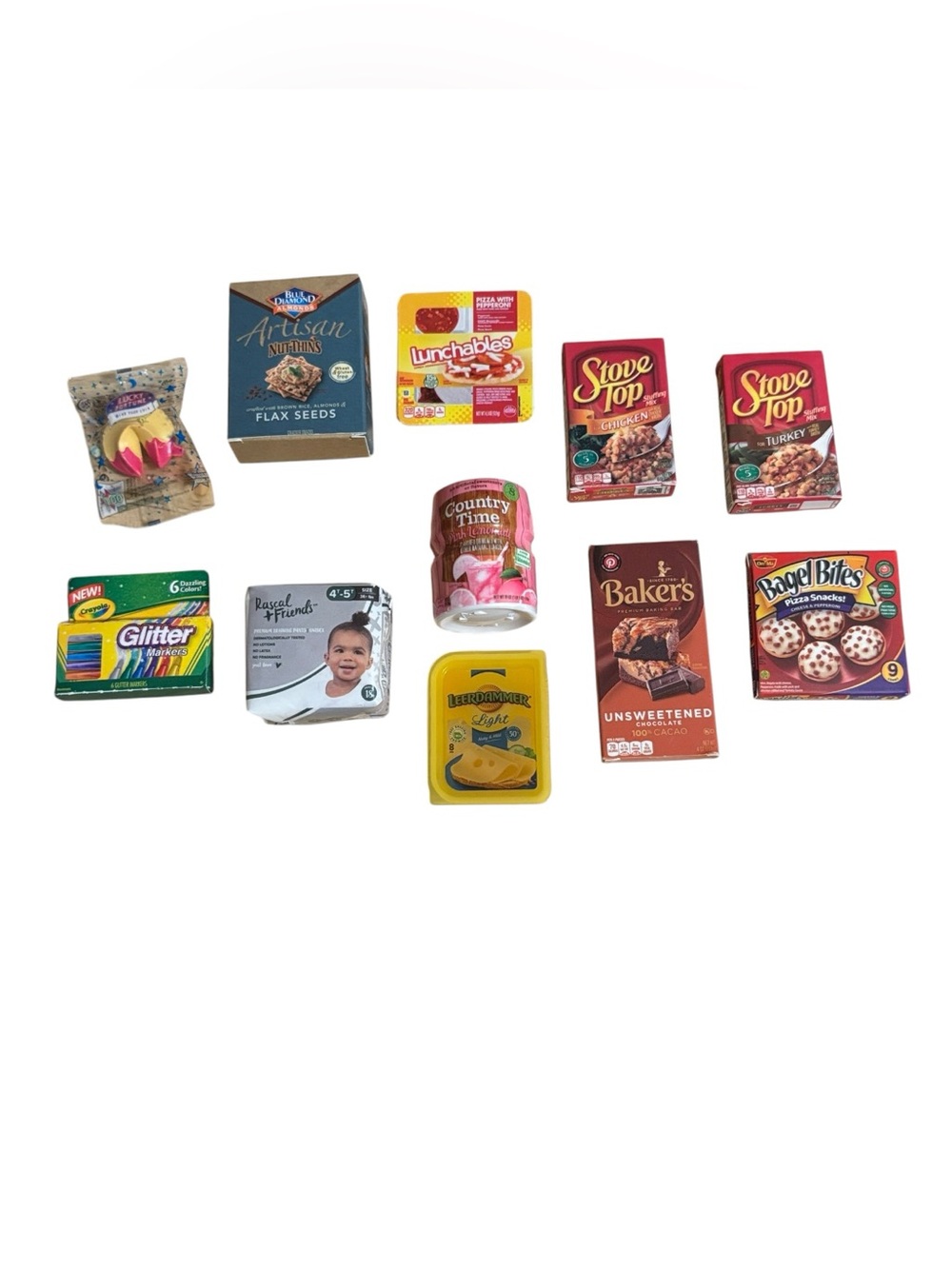 Mini Brands Play Grocery Food Toy Set of 11 Pieces Assorted Mixed